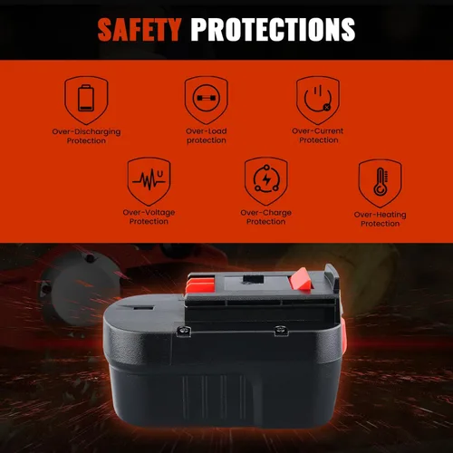Miniatura 4 de FERRYBOAT [Actualizado a 4800 mAh] Repuesto HPB18 para batería Black and Decker de 18 V compatible con batería Black Decker de 18 voltios