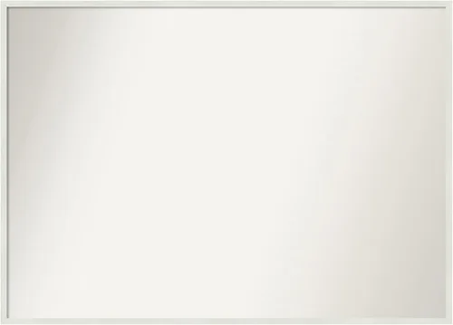 Miniatura 800 de Amanti Art Espejo de baño blanco para sobre el fregadero, 32 x 45 pulgadas, espejo de tocador rectangular blanco esbelto, marco de madera moderno