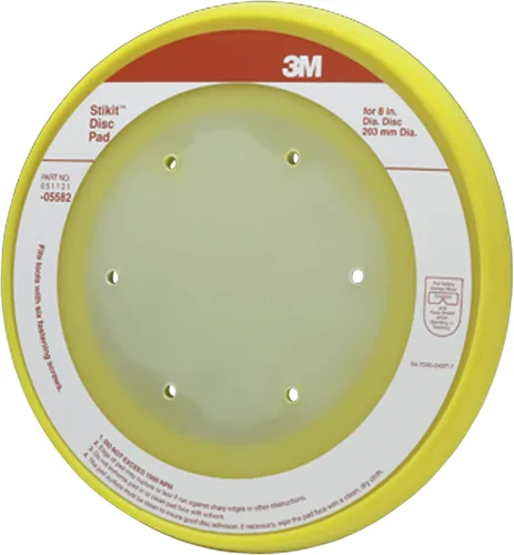 Miniatura 7 de 3M Stikit - Almohadilla de disco, 05581, 8 pulgadas, para discos PSA, lijadora, cuerpo de espuma duradero, libre de polvo, de fábrica