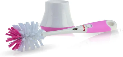 Miniatura 6 de Nuby Cepillo para biberones y pezones con cerdas suaves y soporte Paquete de 2: Azul y Gris Cepillo de limpieza para biberones y pezones