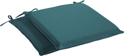 Miniatura 9 de Sorra Home Sunbrella - Juego de almohadillas para silla con cable para interiores y exteriores, 19 x 16 x 2 pulgadas, color plata fundida, 2