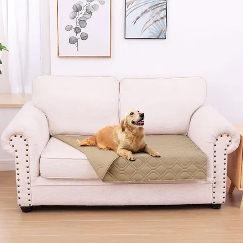 Miniatura 45 de hyha Manta impermeable para perros, manta reversible para cama de mascotas, funda suave para sofá/sillón lavable para perros, fundas impermeables
