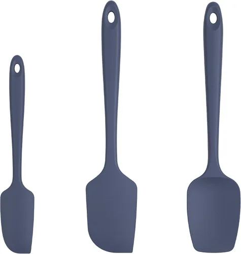 Miniatura 11 de U-Taste Juego de espátulas de silicona, 600ºF, resistente al calor, sin costuras, de grado alimenticio, goma flexible, para cocina, mezcla, hornear