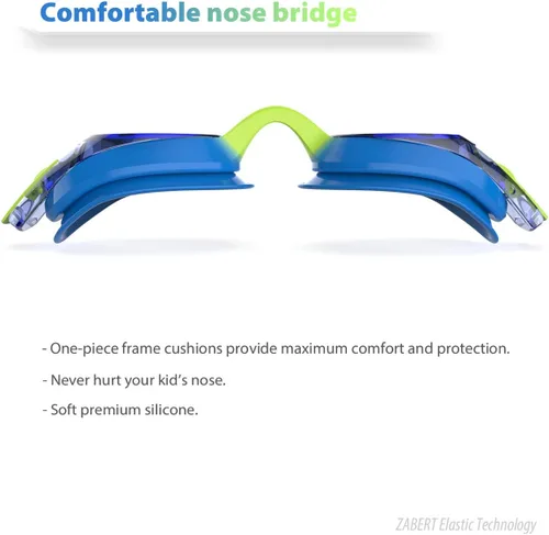Miniatura 3 de Paquete de 3 gafas de natación para niños, antivaho 100% protección UV, para niños de 3 a 14 años