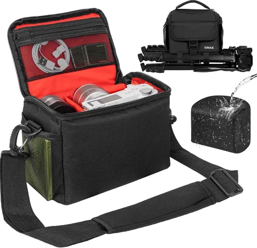 Bolsa de transporte para cámara, estuche anti-choque con cubierta impermeable para lluvia compatible con Canon EOS R50 M50 Powershot SX540 SX70,