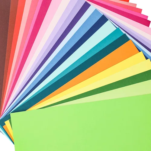 Livholic 96 hojas de papel de colores de espectro de colores surtidos de 120-250 GSM, papel de cartulina corlorful para manualidades, manualidades,
