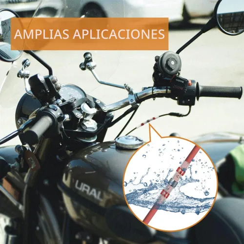 Miniatura 7 de 350 piezas de kit de conectores de alambre de sellado de soldadura, conectores de tope termorretráctiles, cableado impermeable marino, terminales