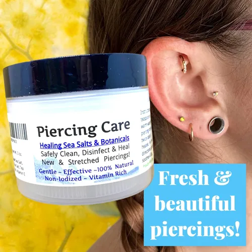 Miniatura 3 de Urban ReLeaf Cuidado de los piercings - Sal marina curativa y cuidado posterior botánico - Limpiar y curar de forma segura piercings nuevos
