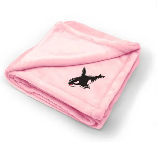 Miniatura 7 de Fastasticdeals Ropa de cama de bebé, mantas para niños y niñas, Orca Killer Style A Whale Solo diseño azul