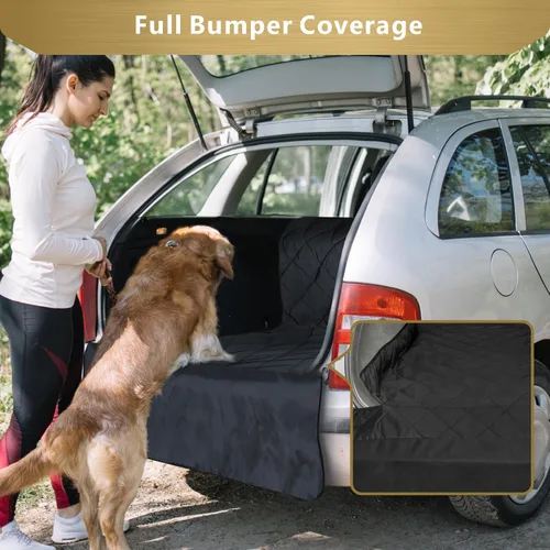 Miniatura 5 de F-color Funda para compartimiento de carga para SUV para perros, forro de carga para mascotas impermeable, asiento para perros, alfombra para SUV
