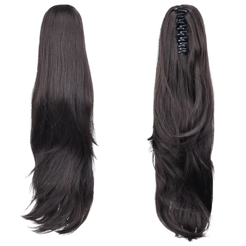 Miniatura 293 de Extensiones de cola de caballo de cabello rubio, extensiones de cola de caballo para mujer, pinza de extensiones de cabello rizado de 12 pulgadas