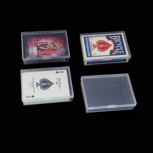 Miniatura 7 de Juego de 6 fundas de plástico vacías para cartas de juego, organizador de almacenamiento cerrado a presión, adecuado para Game Gard de 3.5 x 2.5