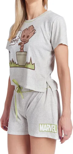 Miniatura 3 de Marvel Avengers Thor Love & Thunder She-Hulk Guardians of the Galaxy Groot Women's Pajama Shirt and Shorts Sleep Set Adult