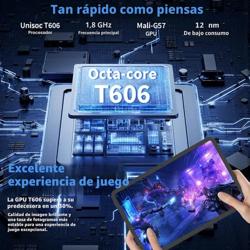 Miniatura 4 de Tablet Android 15 2026, tableta de 10 pulgadas con teclado, 24 GB+256 GB+2 TB expandir, tabletas 2 en 1 con 8 núcleos, WiFi 5G, 8000 mAh, BT5.0
