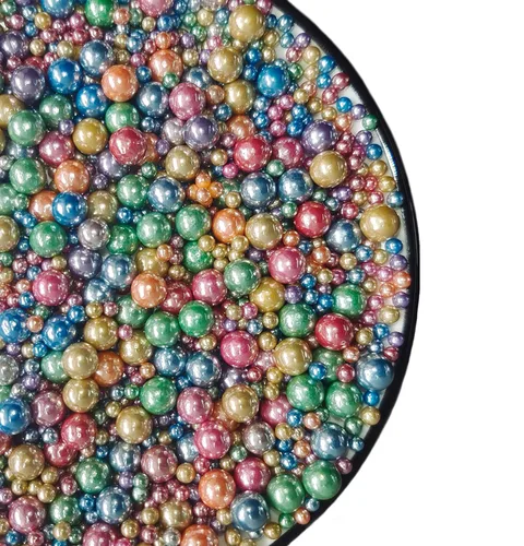 Miniatura 10 de Sentovac Green Pearls - Mezcla de chispas Gránulos comestibles para pasteles, 1 botella de 4.23 onzas / 4.23 oz para bodas, fiestas, hornear