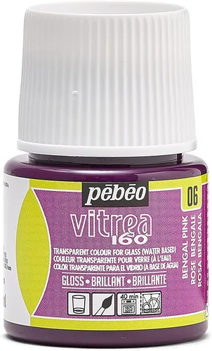 Miniatura 19 de Pebeo Vitrea 160 - Pintura para vidrio brillante, botella de 45 ml - Azul lapislázuli