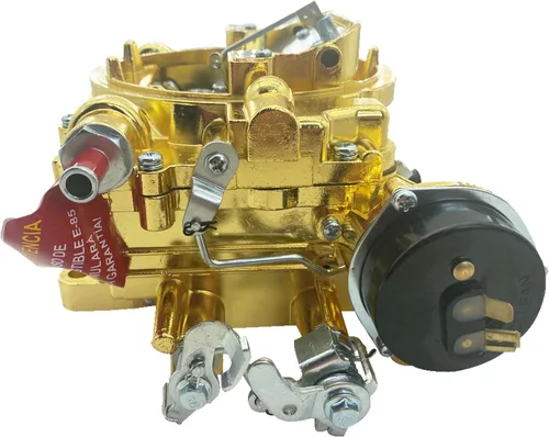 Miniatura 6 de 1403 Carburador de 4 barriles de repuesto para válvula de aire de orificio cuadrado de 500 CFM, carburador de estrangulador eléctrico, NO EGR