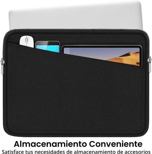 Miniatura 3 de Funda para laptop de 15.6 pulgadas, bolsa protectora para computadora con bolsillo frontal, maletín delgado para 15-16 pulgadas HP, Dell, Lenovo
