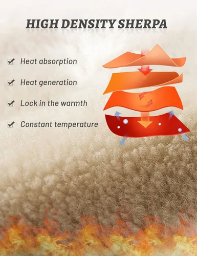 Miniatura 4 de Gihuo Sudadera unisex de forro polar con cremallera y forro de sherpa para niños y niñas