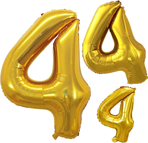 Miniatura 153 de Goer, conjunto de globos de papel aluminio para decoraciones de cumpleaños, globos de las letras de feliz cumpleaños y de números Oro