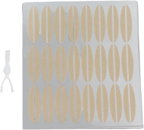 Miniatura 2 de ZJchao Cinta para párpados, 240 pares de calcomanías de doble cinta adhesiva con tenedor para párpados de barra de tenedor, herramienta