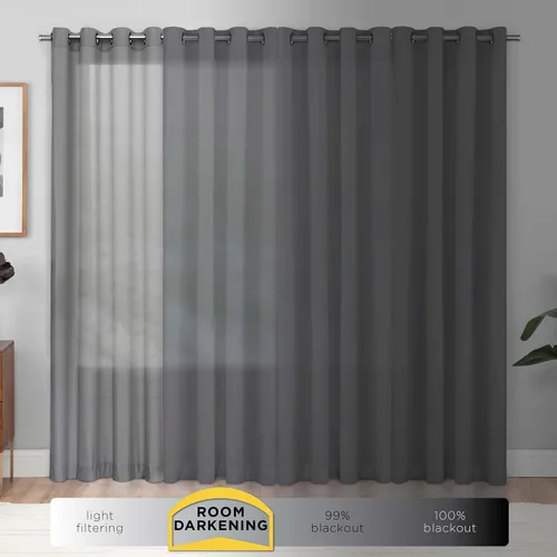 Miniatura 2 de Eclipse Cortina Sólida Thermapanel para Oscurecer la Habitación con Bolsillo para Barra, Cortina de Ventana para Dormitorio y Sala de Estar