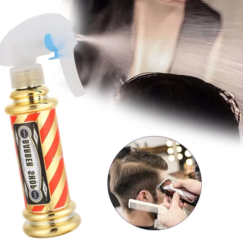 Miniatura 6 de Dioche Botella de spray de agua de peluquería, botella de spray de peluquería Salon Barbería Hair Styling Water Spray Kettle 5.1 fl oz (dorado)