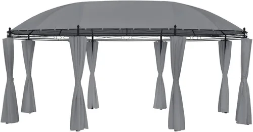 Miniatura 6 de Gazebo de 10 x 12, cenador para exteriores, kiosco de 13.1 x 9.8 x 8.5 pies, color gris pardo, 0.6 oz/ft² adecuado para exteriores, jardín, camping