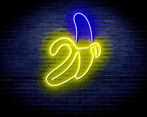 Miniatura 10 de ADVPRO Banana Flex - Letrero de neón LED de silicona azul y rojo st16s33-fnu0042-br