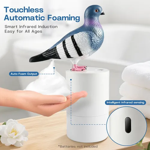 Miniatura 4 de Dispensador de Jabón de Espuma Bird of Peace - Divertido Lavamanos de Inducción de Caca de Paloma Dispensador Automático de Jabón para Cocina y Baño