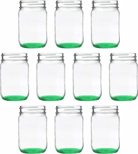 Miniatura 44 de DISCOUNT PROMOS Tarros de vidrio decorativos personalizados de 12 onzas, juego de 50 unidades, tarros de vidrio para avena durante la noche, dulces