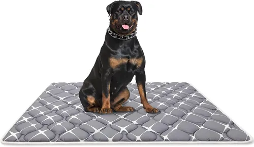Miniatura 15 de Bubble bear - Tapete para jaula de perro ultra suave, lavable y antideslizante para perros pequeños, medianos y grandes, de color oscuro