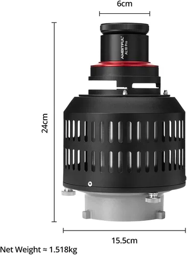 Miniatura 2 de AMBITFUL AL-18 Pro - Foco óptico Snoot para fotografía, kit de fotografía profesional Bowens Mount Snoot, compatible con LE200, LE300 SL60W, SL60II