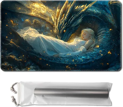 Miniatura 6 de MTG - Tapete de juego de 24 x 14 pulgadas, con parte trasera antideslizante, ideal para entusiastas de los juegos de cartas, tapete de juego TCG