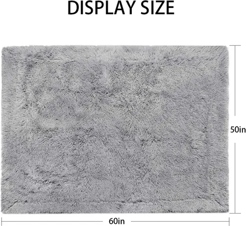 Miniatura 8 de Andecor Manta suave y esponjosa de piel sintética, 50 x 60 pulgadas, manta de felpa ligera y cálida para cama, sofá, silla, decoración del hogar