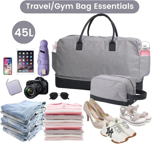 Miniatura 7 de Bolsa de lona para mujereshombres, bolsas deportivas de gimnasio