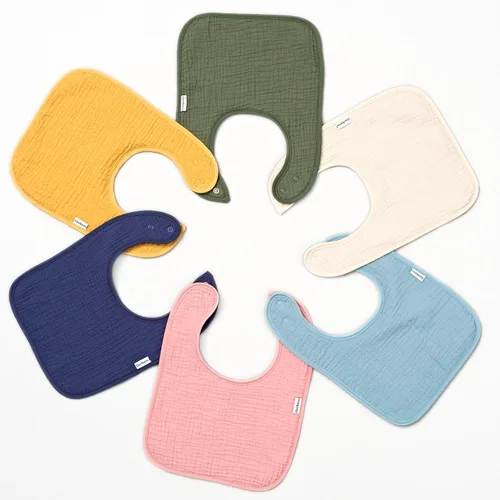 Miniatura 6 de Baberos unisex para bebé de muselina Gerber, pack de 8 para babeo