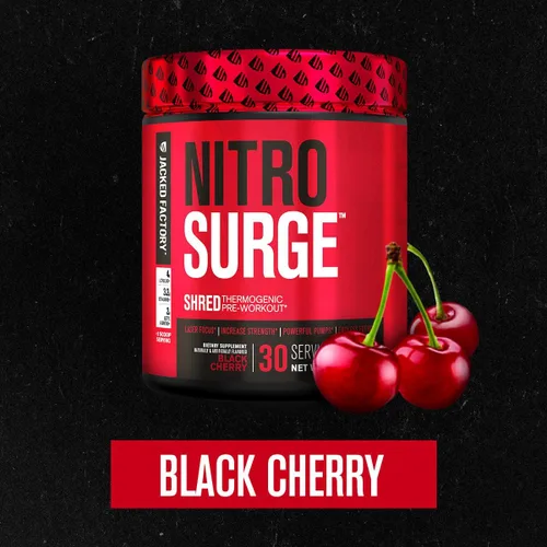 Miniatura 8 de Jacked Factory - Nitrosurge Shred, suplemento preentrenamiento - Potenciador de energía, aumento de fuerza, concentración, bombeo potente