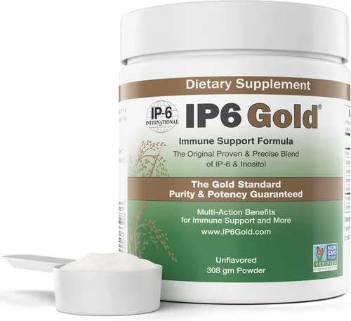 IP6 Gold Devicare - Polvo con mio-inositol - 10.86 oz sin sabor - Suplemento IP6 (inositol hexafosfato) - Sin OMG - Vegano - Sin gluten - Fórmula