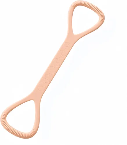 Banda de Resistencia Figura 8 con Asas - Bandas de Ejercicio de Silicona para Terapia Física, Entrenamiento de Brazos, Espalda, Hombros y Pecho -