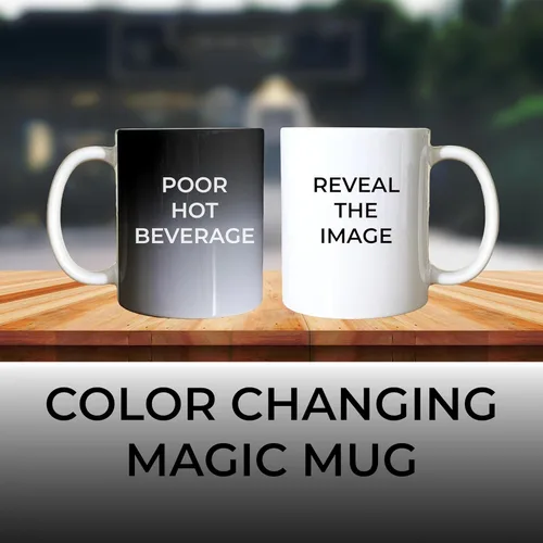 Miniatura 4 de Tazas de café personalizadas - Texto personalizado, foto, logotipo, imagen de collage, nombre inicial taza de monograma y tazas mágicas de cerámica