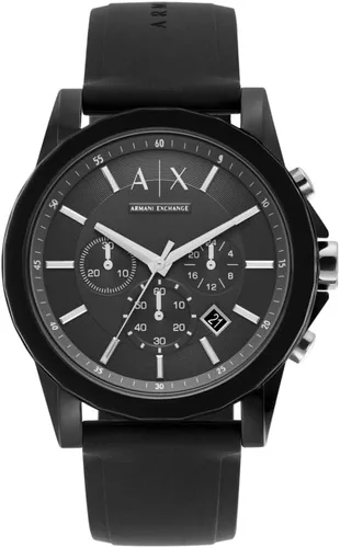 Miniatura 8 de Reloj cronógrafo Armani Exchange AX para hombre con correa de cuero, acero inoxidable o silicona