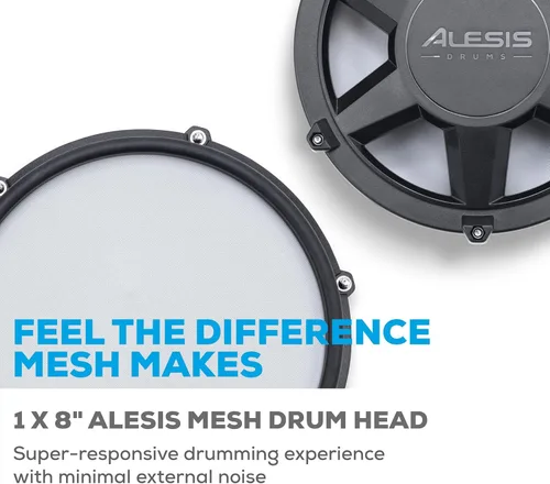 Miniatura 3 de Alesis Drums Nitro Max Expansion Pack - Expansión de batería eléctrica para kit Nitro Max con pad de tom de malla, platillo de 10" con choke