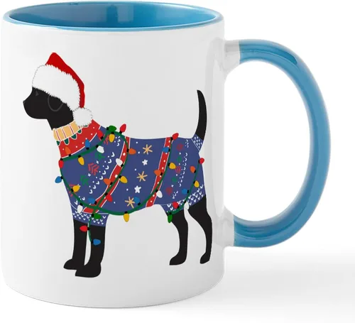 Miniatura 24 de CafePress Black Lab Mug Taza de café de cerámica de 11 oz (11.0 fl oz)