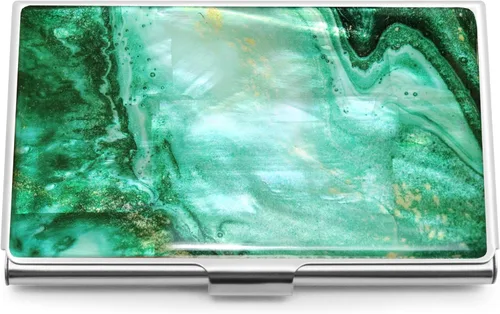 Miniatura 10 de MADDesign Mother of Pearl Funda para tarjetas de visita, dorado (Marble Gold), Pequeña, Moderno