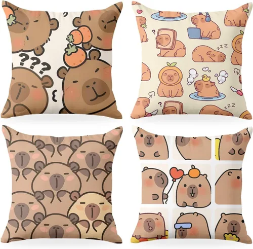 Miniatura 17 de 2 piezas de fundas de almohada de 18 x 18 pulgadas, fundas de almohada de estilo coqueto, fundas de almohada decorativas con arco rosa, fundas