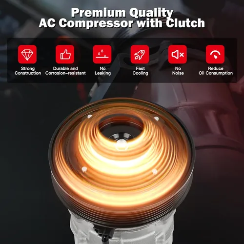 Miniatura 4 de cciyu Compresor de aire acondicionado apto para bomba de CA Acura RDX 3.5L 2013-2015