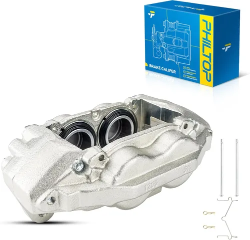 Miniatura 58 de PHILTOP Conjunto de Pinza de Freno de Disco Delantero Compatible con Jeep Wrangler 1990-2006, Jeep Cherokee 1990-2001, Grand Cherokee 1993-1998