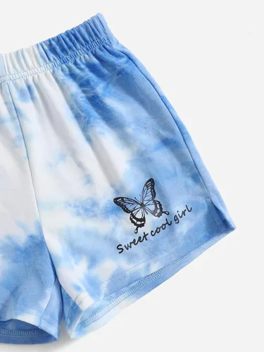 Miniatura 4 de OYOANGLE Pantalones cortos casuales de verano para niñas con cintura elástica para caminar