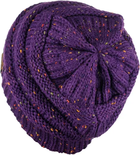 Miniatura 526 de C.C Trendy Warm Chunky Soft Stretch Cable Knit Beanie